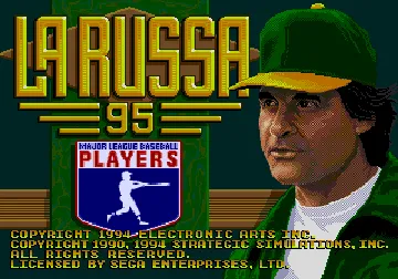 La Russa Baseball 95 (USA, Australia) screen shot title